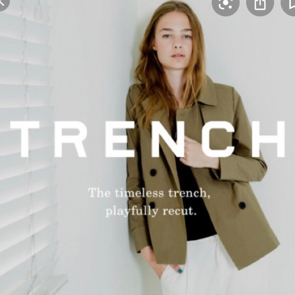 Everlane short trench coat jacket